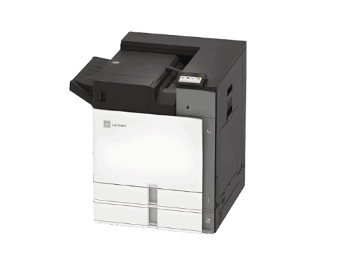 Stampante da ufficio a colori Lexmark CS963 vista frontale