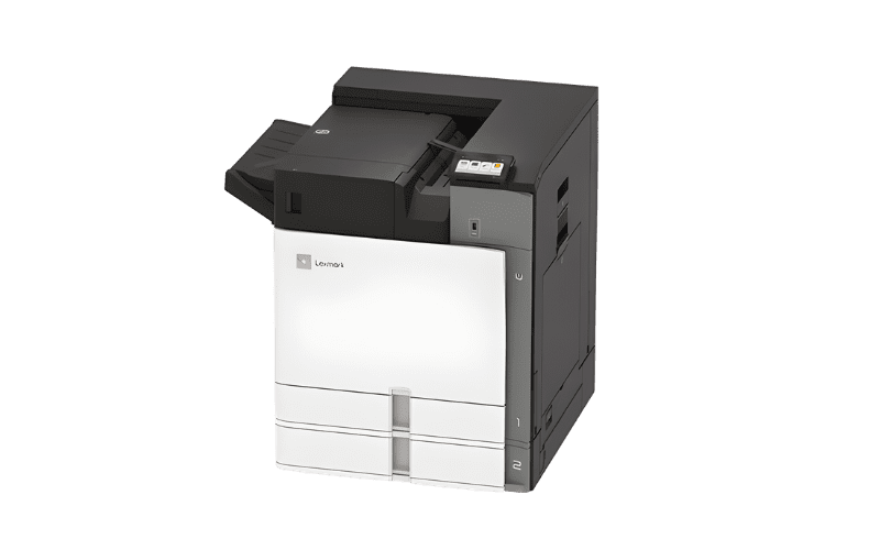 Stampante da ufficio a colori Lexmark CS963 vista frontale